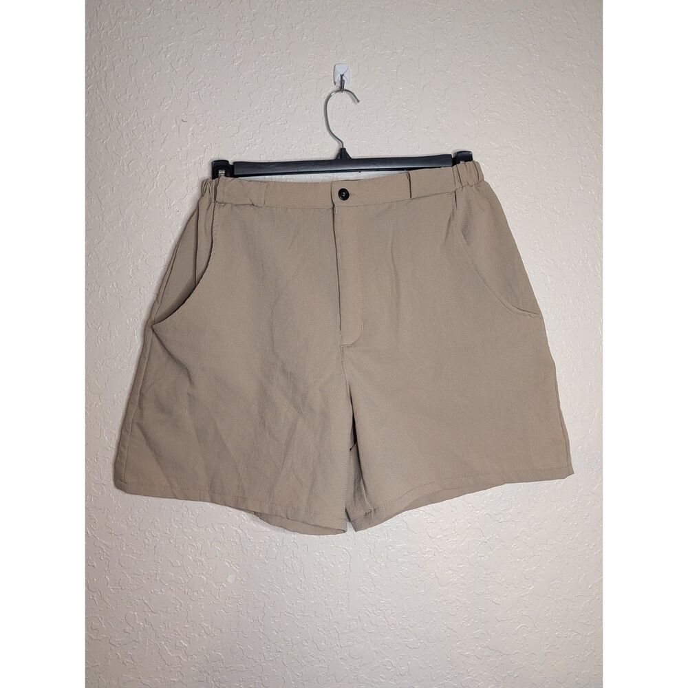 Vintage Tarponwear International Womens Khaki Shorts Elastic Waist Large L